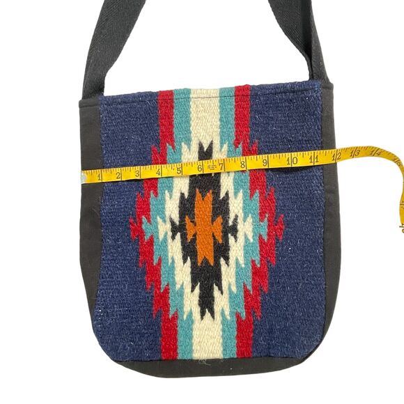 El Paso Saddle Blanket Co Aztec Southwestern Woven Tote Bag Western Boho Rodeo - Picture 6 of 10